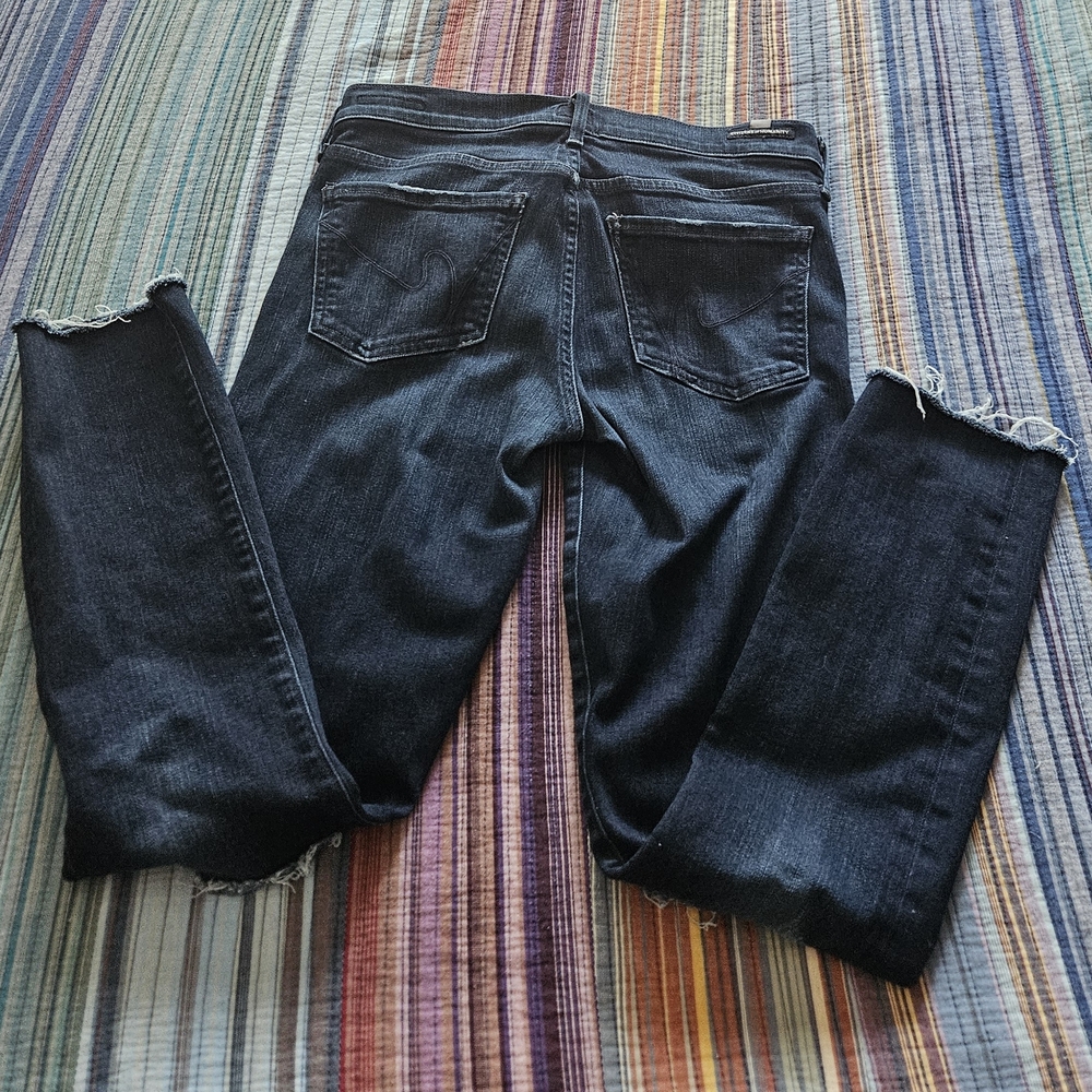 Citizens Of Humanity Midnight Blue Cropped Jeans